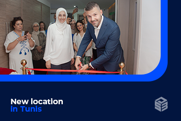 Plage de Sidi Bou Saïd, Tunisie en été.