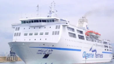 Ferries en Algérie naviguant sur la mer.