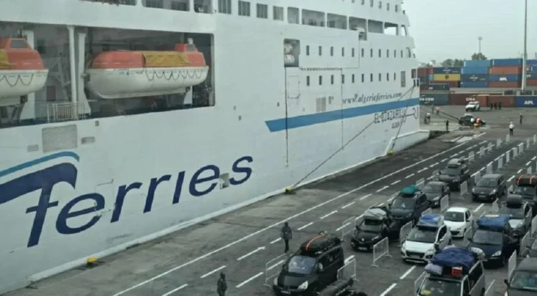 Traversée maritime avec Algérie Ferries en mer.