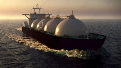 Réservoir de GNL sur un navire maritime