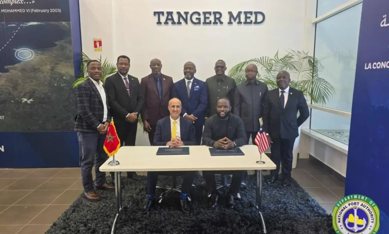 Le Liberia et Tanger Med signent un accord strategique pour moderniser les ports de Monrovia et Buch