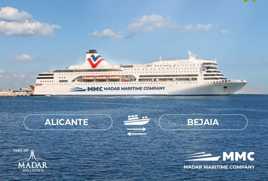 Madar Maritime Company Départs réguliers Béjaïa-Alicante