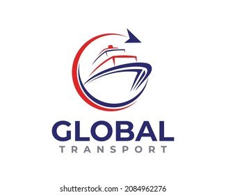 Logo de l'agence de transport maritime Global Shipping Agency.