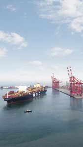 Logo de la Mediterranean Shipping Company (MSC) Algérie.