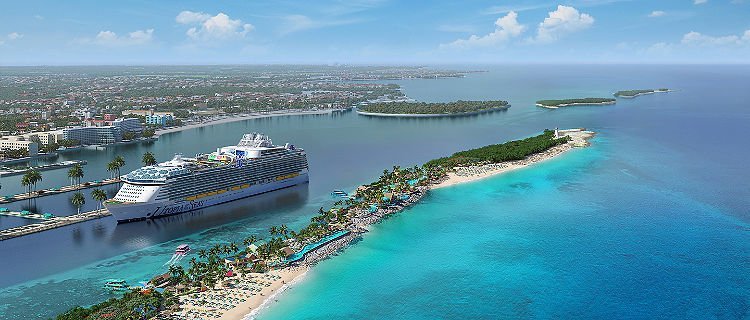 Vue aérienne du Royal Beach Club à Nassau