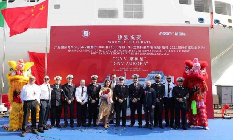 GNV reçoit le « GNV Aurora » son 2éme navire alimenté au GNL