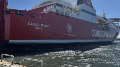 Le ferry « Kalliste » racheté par Corsica linea à La Méridionale se montre sous ses nouvelles couleurs