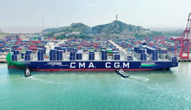 Le CMA CGM Notre-Dame a été baptisé au Havre
