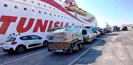 2 055 passagers et 603 véhicules : le ferry Carthage ouvre la saison du retour des Tunisiens à Zarzis