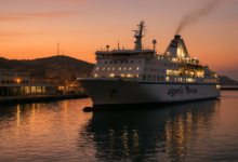 Algérie Ferries report Oran–Alicante El Djazair II