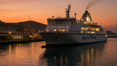 Algérie Ferries report Oran–Alicante El Djazair II